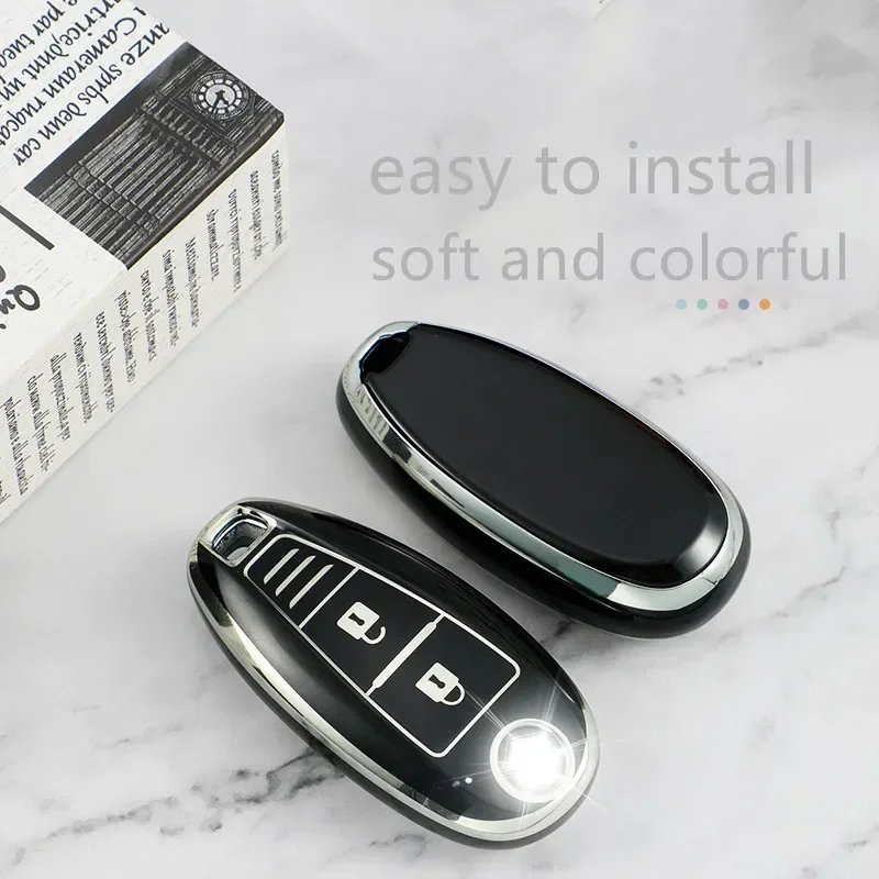 3 Button TPU Car Key Cover Case for Suzuki Vitara Swift Ignis Kizashi SX4 Baleno Ertiga 2016 2017 2018 2019 Shell Key Ring