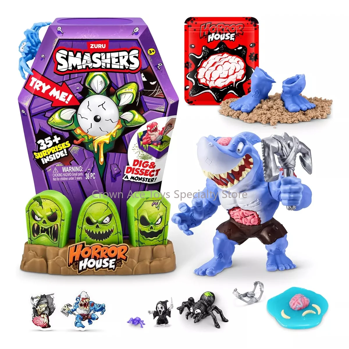 

In Stock Zuru Smashers Large Horror House Series Unbox A Spooky Horror House Trendy Toy Surprise Toy Birthday Holiday Gifts