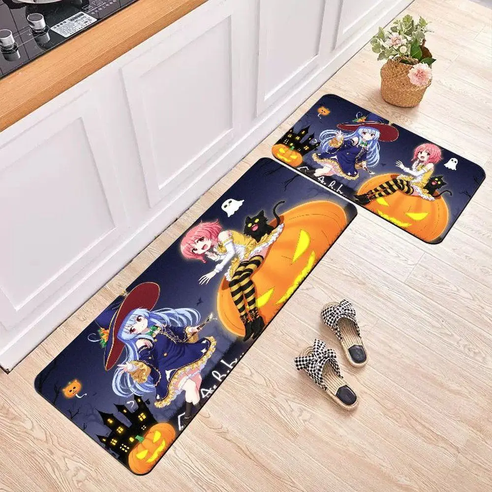 

VIKAMA Halloween - themed Skin - Friendly Flannel Kitchen Mat, with Lightweight Material, Warm - keeping and Anti-slip, Quickly