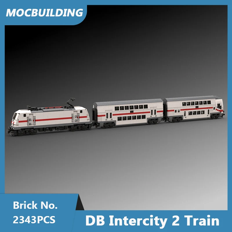 MOC Building Blocks DB Intercity 2 Train Model DIY Assembled Bricks Transportation Educational Creative Toys Gifts 2343PCS