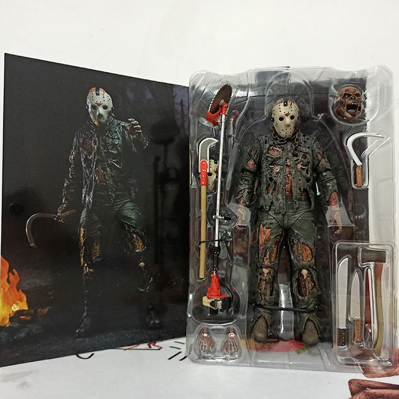 NECA Friday THE 13th Jason Voorhees Action Figure Part VII Blood Jason Voorhees Halloween Toy Christmas Halloween Gift