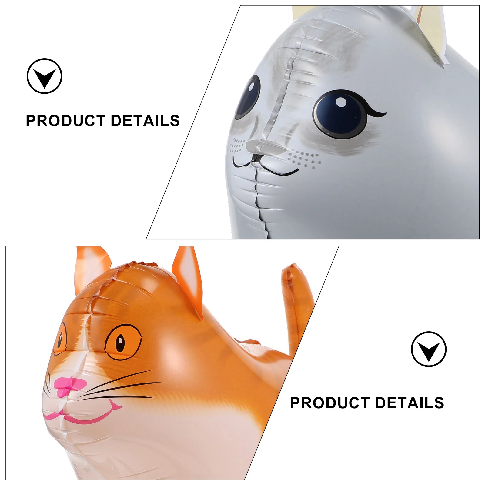 

8Pcs Cat Balloon Set Party Supplies Aluminum Foil Walking Cat Balloons Kids Birthday Decoration Adorable Balloons Set