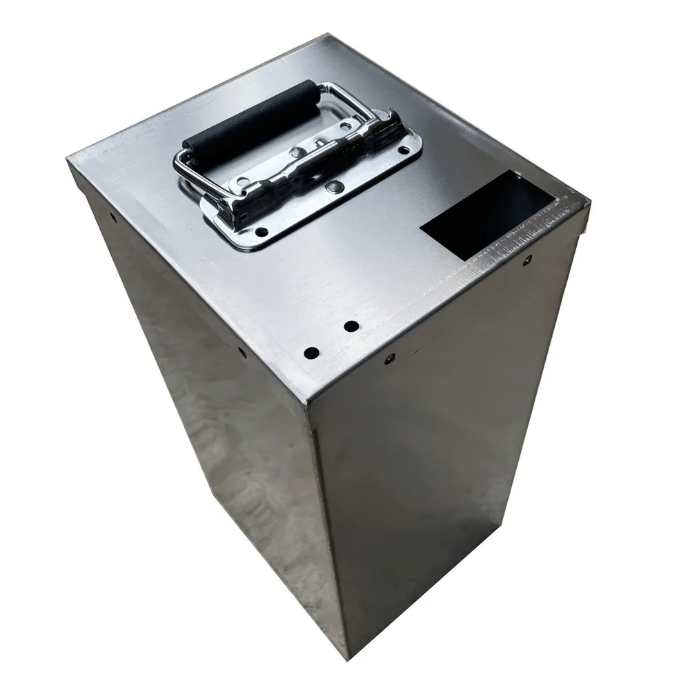 Boîtier de batterie en acier inoxydable sur mesure pour stockage d'énergie, boîtier de batterie au lithium découpé au laser et soudé, armoire de batterie DIY