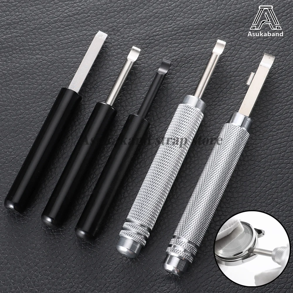 1PC Metal Silver Watch Repair Tool Strap Watch Case Opener Knife Back Cover Pry Remover for Battery Replacement for Watchmakers