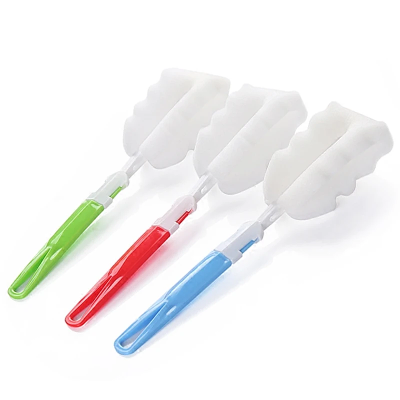 1pc Sponge Bottle Brush Pacifier Brush Straw Brush Detachable Cleaning Cup Brush Bottle Brush 3-piece Insulated Bottle Brushes