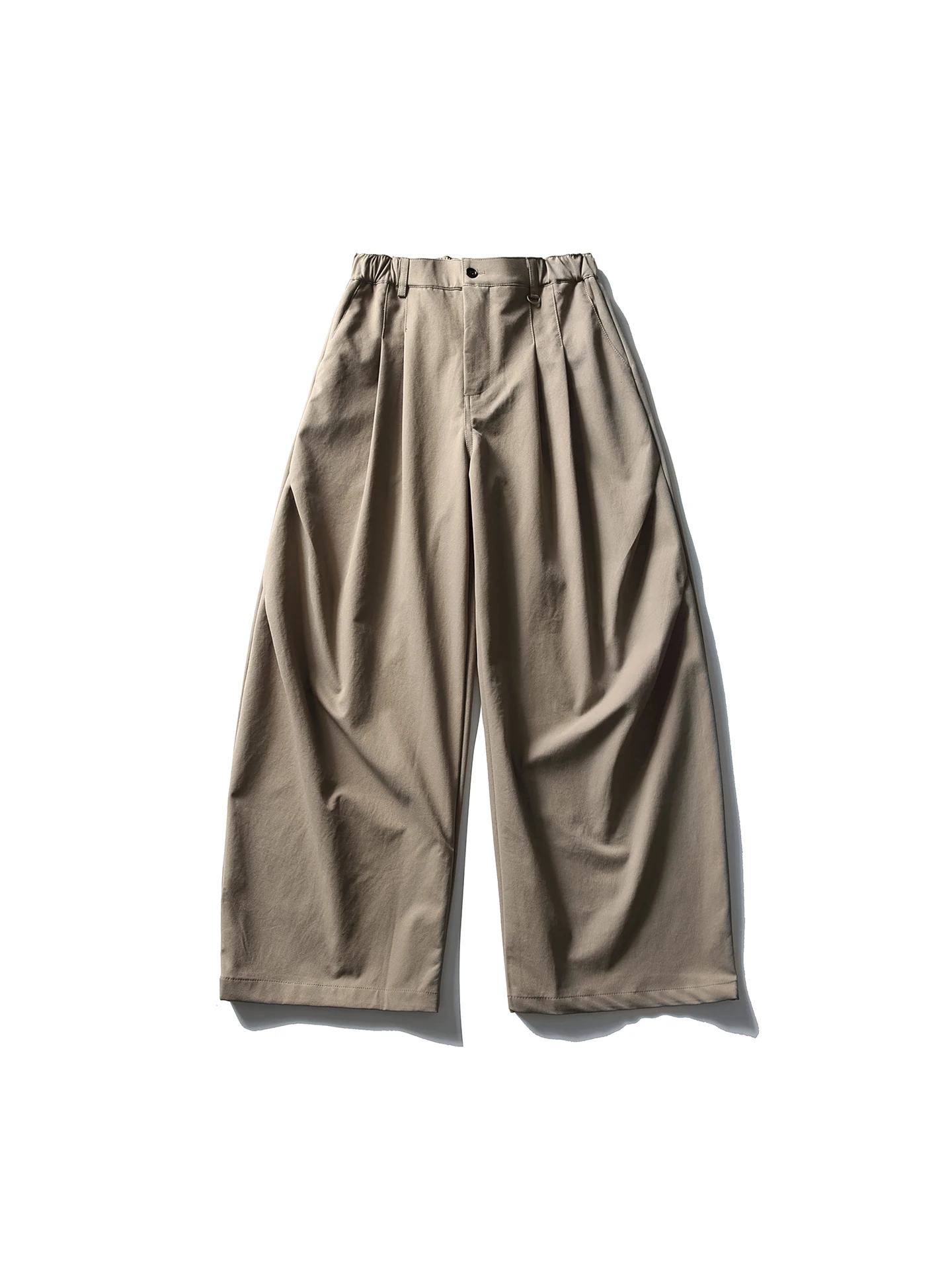 

Retro Japanese Sle Loose Casual Straight Leg Men's Pants Spring New Folded Drapey Long Trousers Wide Leg Loose Fit