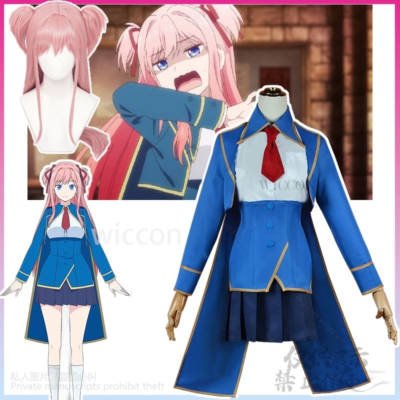 Anime Vermeil In Gold Cosplay Lilia Costume Jk School Uniform Dress Lolita Pink Wigs For Halloween Christmas Woman Customized