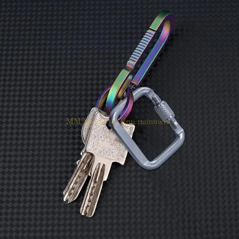 31BE Aluminium Carabiner Locking Carabiner Hook for Backpacks Camping Travels Travel