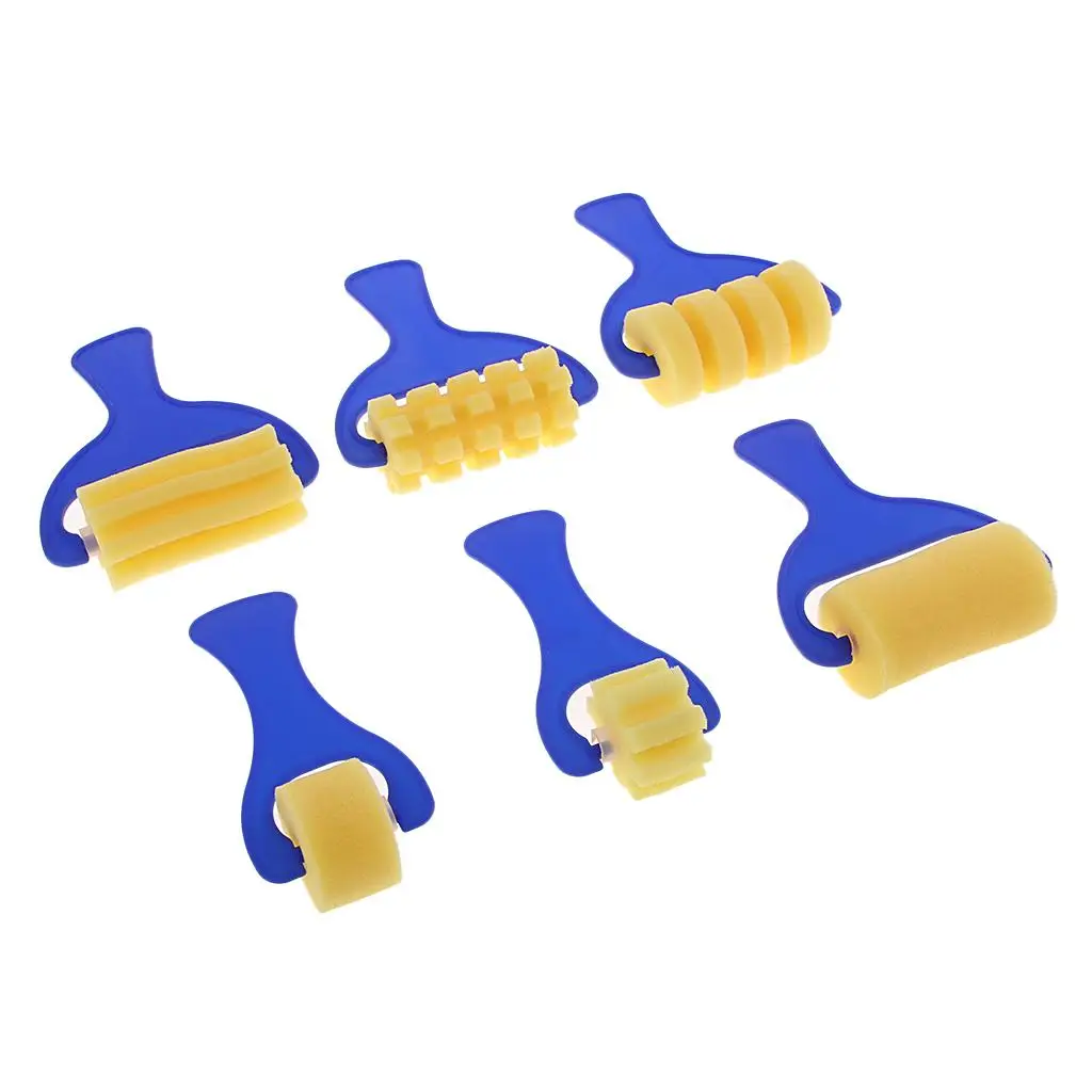 مجموعة أسطوانة طلاء إسفنجية مكونة من 6 قطع لأداة الرسم الحرفي Accs 0 مم #2