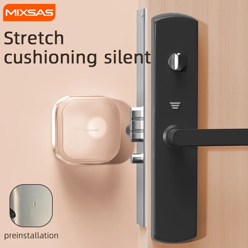 

MIX Transparent Door Stopper Silicone Crystal-clear Handle Bumpers Wall Protector Self Adhesive Anti-Shock Mute Buffer Crash Pad