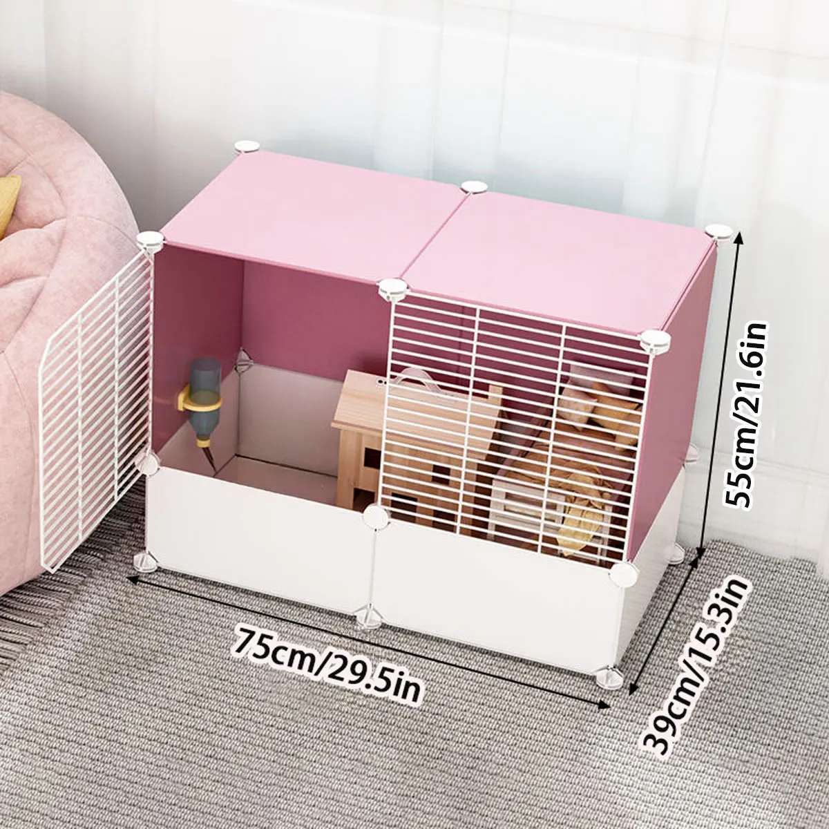 Hamster cage Gold silk bear dragon Cat cage Squirrel cage Extra space Luxury villa encrypted escape proof domestic cat cage