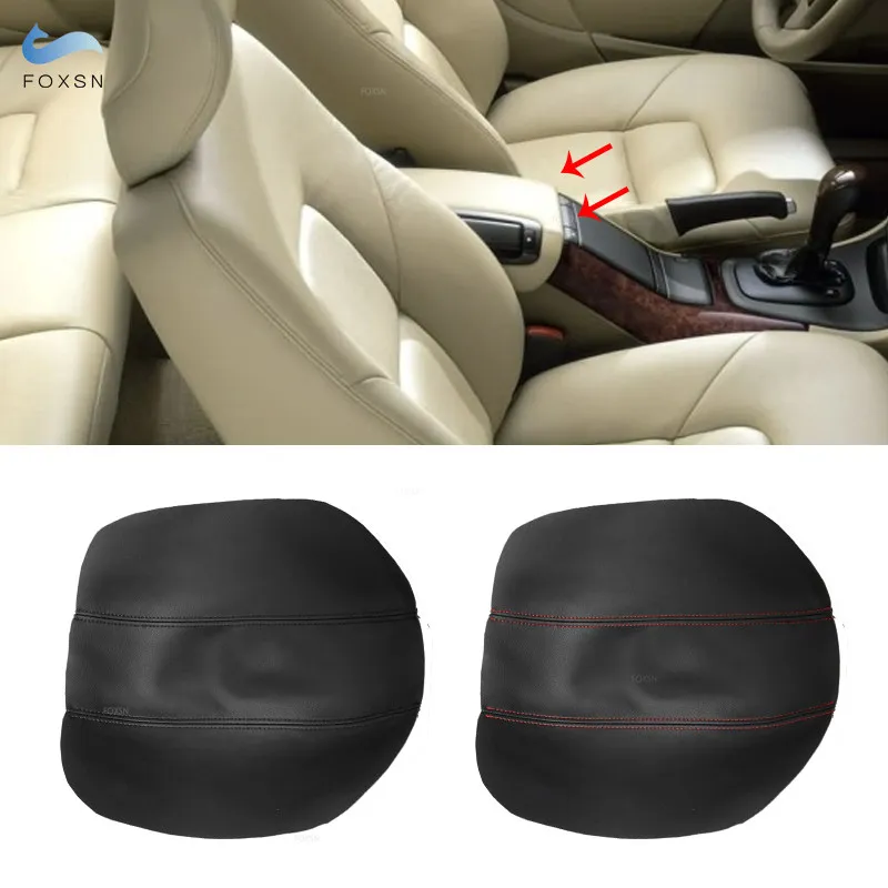 Car Accessories Center Console Armrest Box Cover Trim Microfiber Leather For Volvo S80 1999 2000 2001 2002 2003 2004 2005 2006