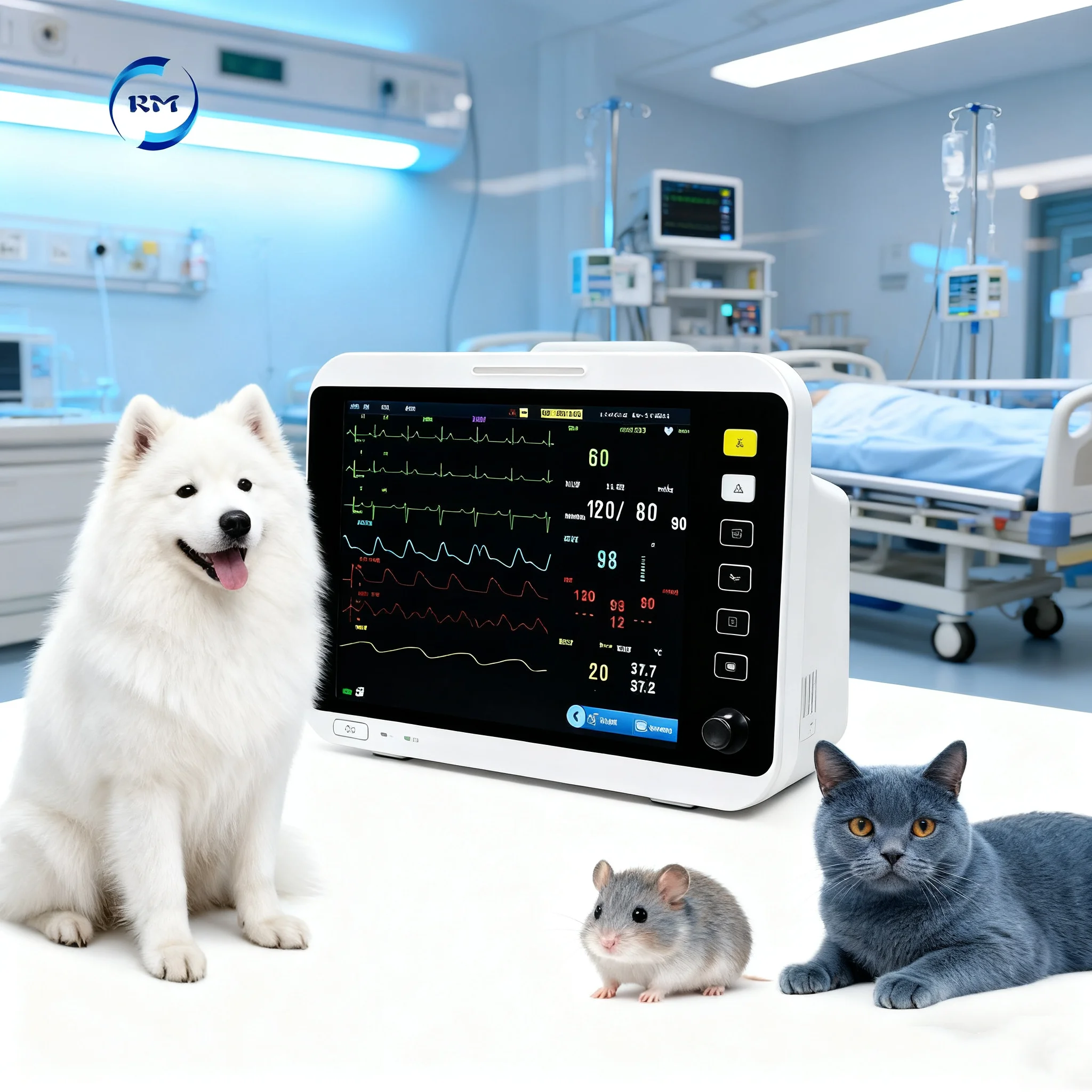Advanced Multi-Parameter Veterinary Patient Monitor with 12.1-inch Display Veterinary Patient Monitor for Animal