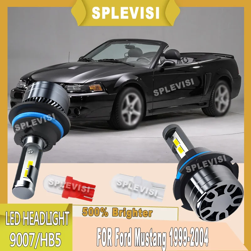 

500% яркая, чем галогенная светодиодная фара с быстрым и эффективным рассеиванием тепла для Ford Mustang 1999 2000 2001 2002 2003 2004