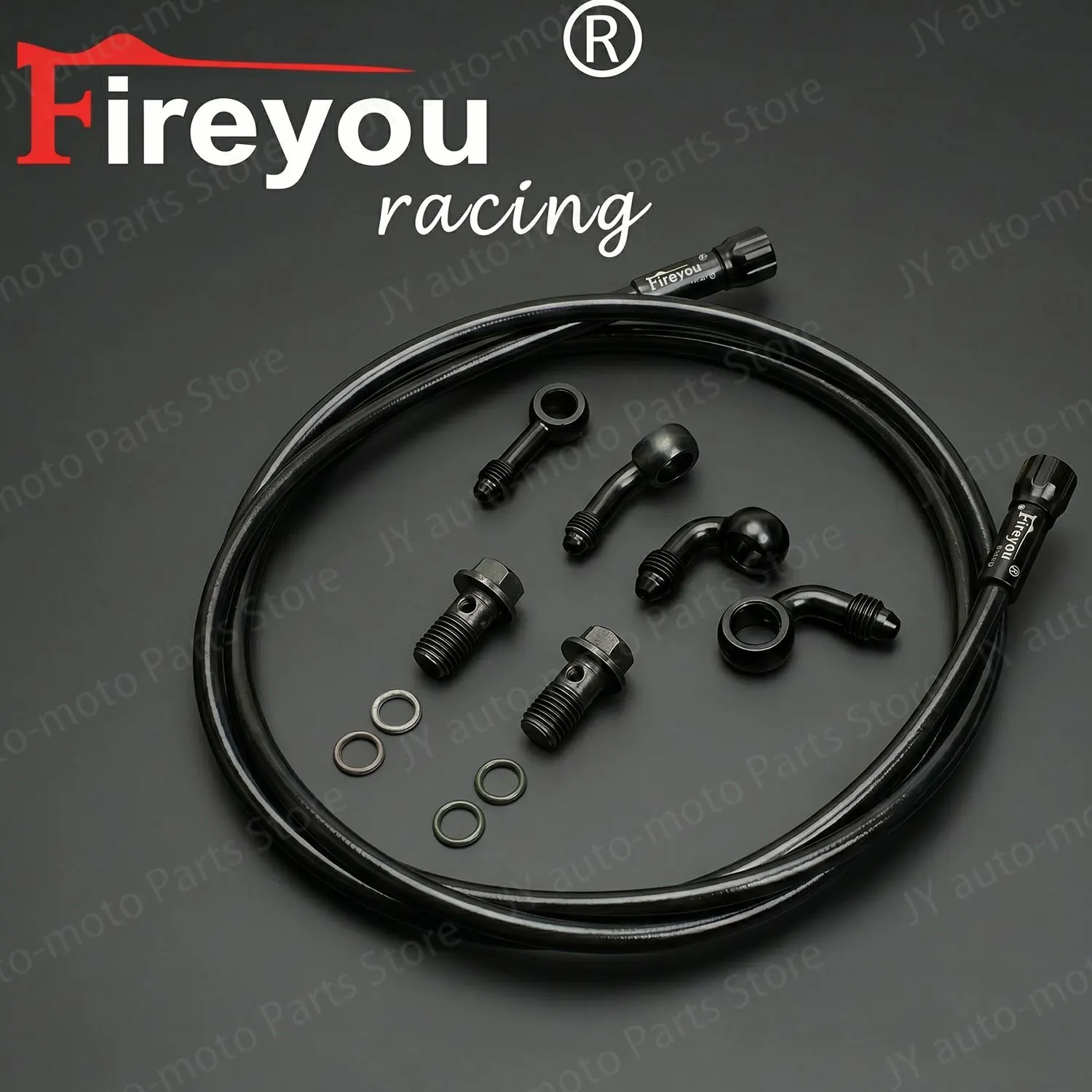AliExpress Fireyouracing M10 Braided Brake Hose Motorcycle Hydraulic Clutch Tube Brake Master Cylinder Lines For Moto Bike Kawasaki Yamaha BWS Honda Dio