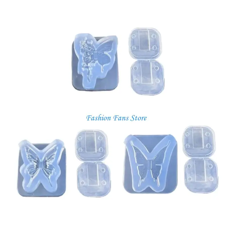 

High Elasticity Butterfly Shaped Silicone Mold For Nail Extension And Creative Jewelry Making Accessories