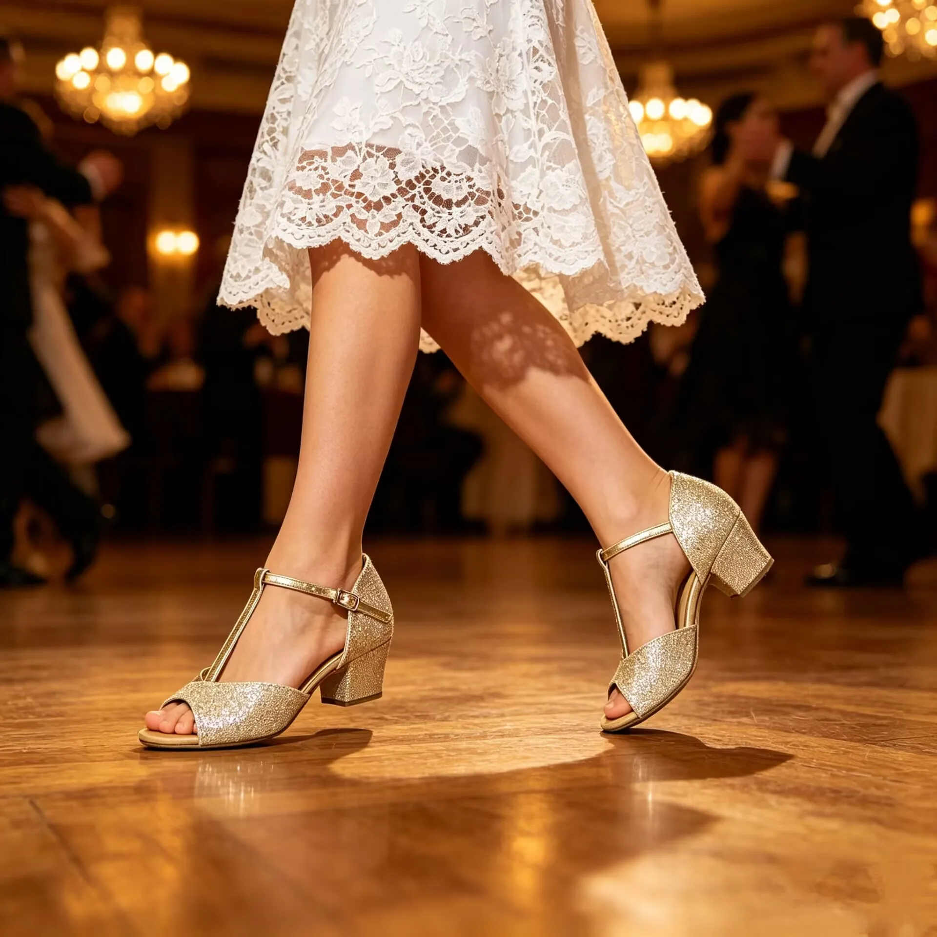 Evkoodance Latin Ballroom Dance Shoes For Girls 3cm Heel Golden And Sliver Shiny Material Evry Beautiful Hot Sale Evkoo-363
