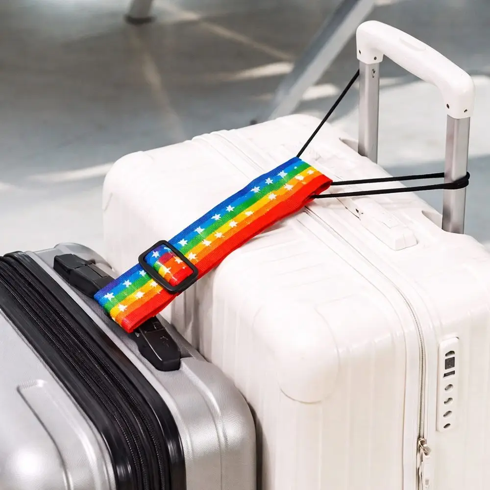 New Colorful Luggage Elastic Strap Reusable Adjustable Travel Suitcase Fixed Strap Luggage Packing Straps Luggag Accessories