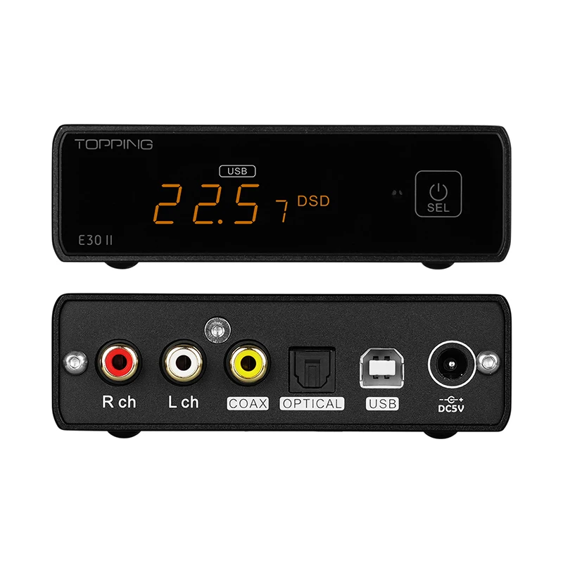 TOPPING E30II LITE  AK4493s Decoder Support DSD512 PCM 32bit 768kHz with Remote Control DAC E30 II Lite