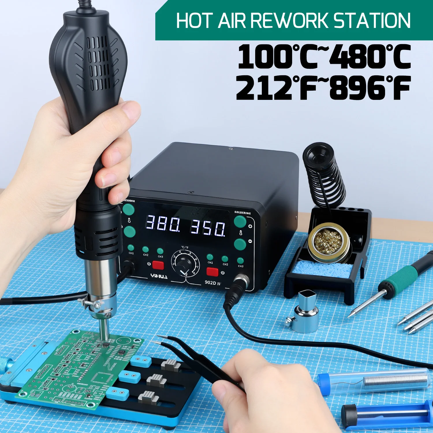 775W Quick Heating T12 Tin Sol - Hot Air Rework Station T12 recension och pris