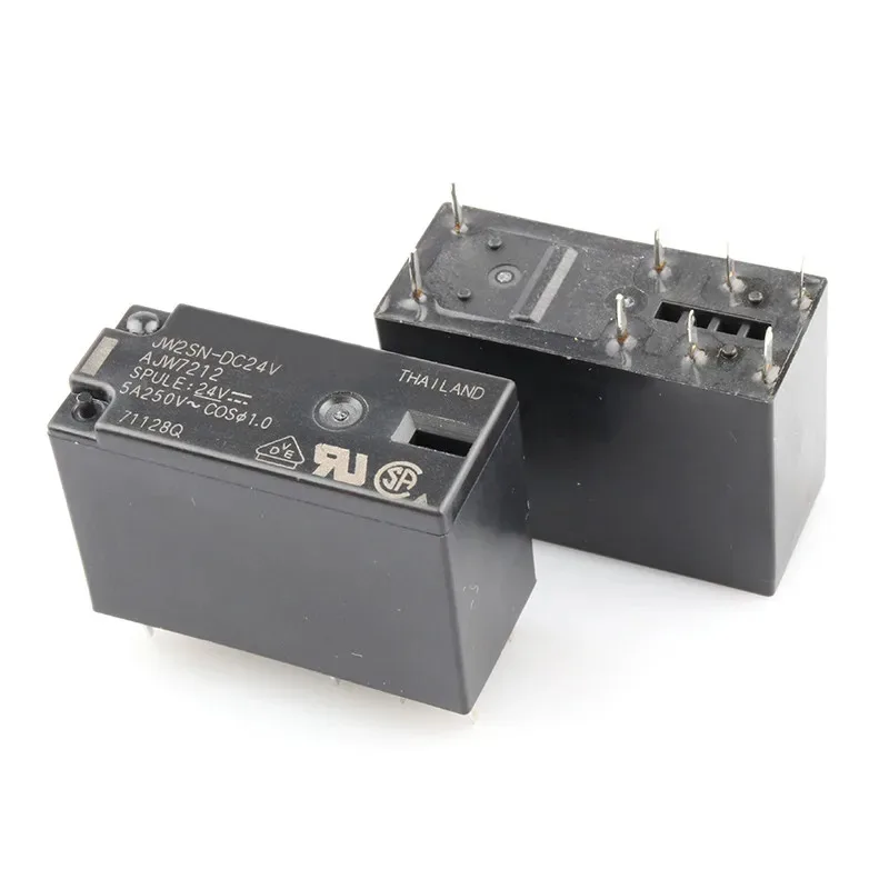 5A 12V 24V DC الطاقة التقوية 8Pin JW2SN-DC24V JW2SN DC24V AJW7212 JW2SN-DC12V JW2SN DC12V AJW7211 JW2SN-DC48V