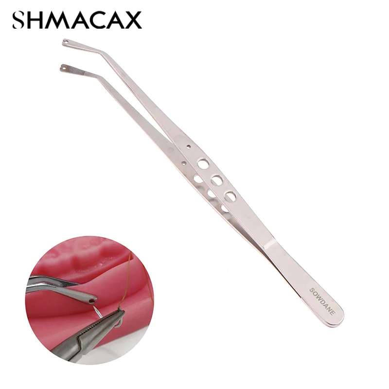 

Dental Surgical Operation Stitching Tweezer College Tweezers Cotton Dressing Forcep Slots Tip Serrated Tip Oral Care