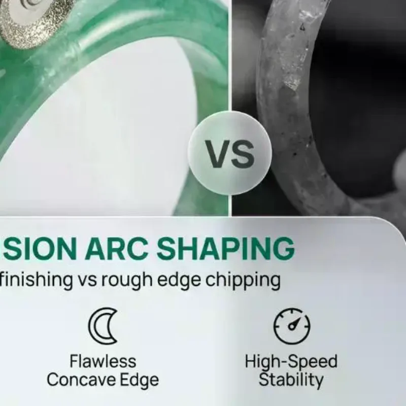 Concave Diamond Grinding Wheel 3-8mm For Glass Jade Ceramic Sharpening Rotary Polishing Tool
