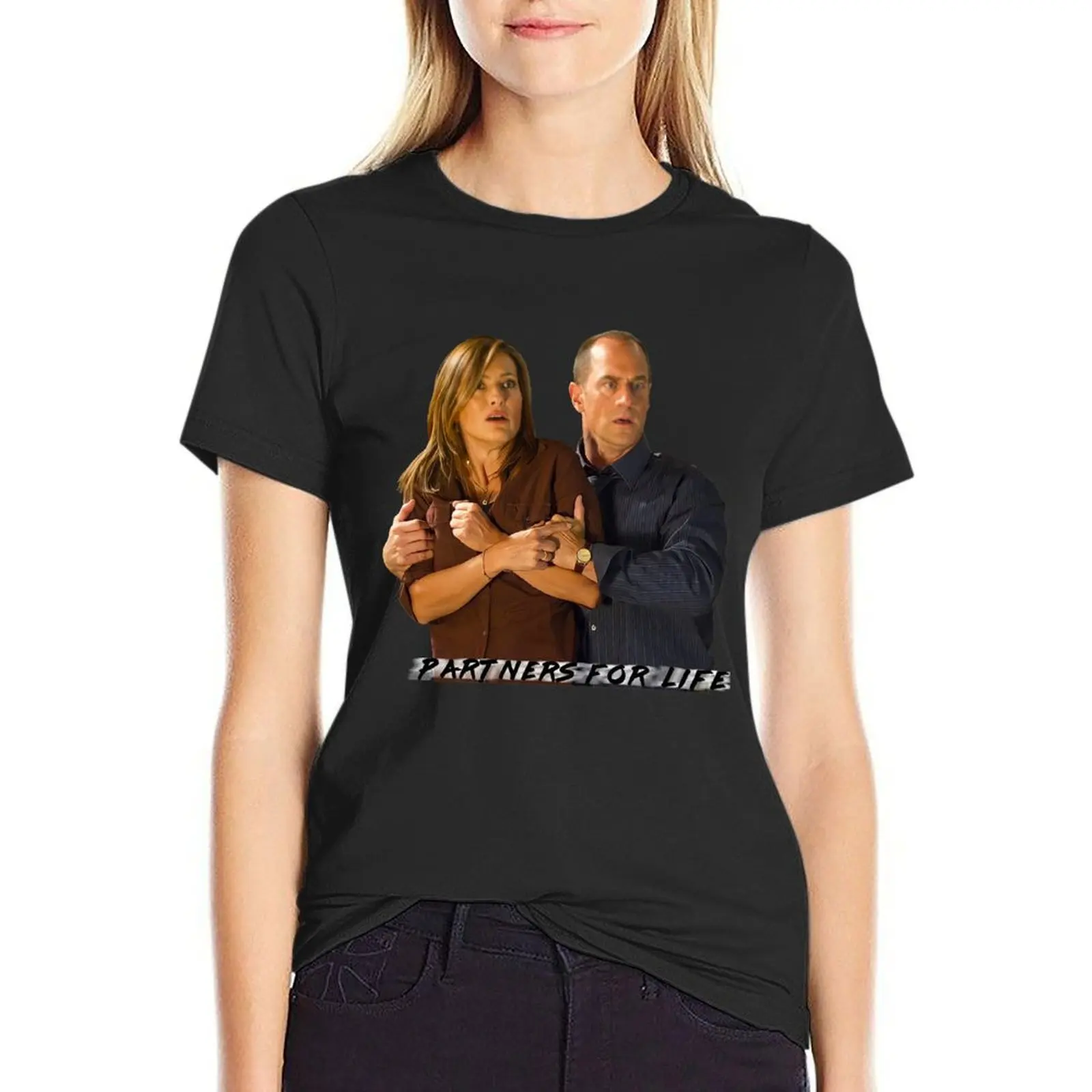 Day Gift for Partners for Life Benson and Stabler T-Shirt cute tops Blouse Aesthetic clothing black t-shirts for Women