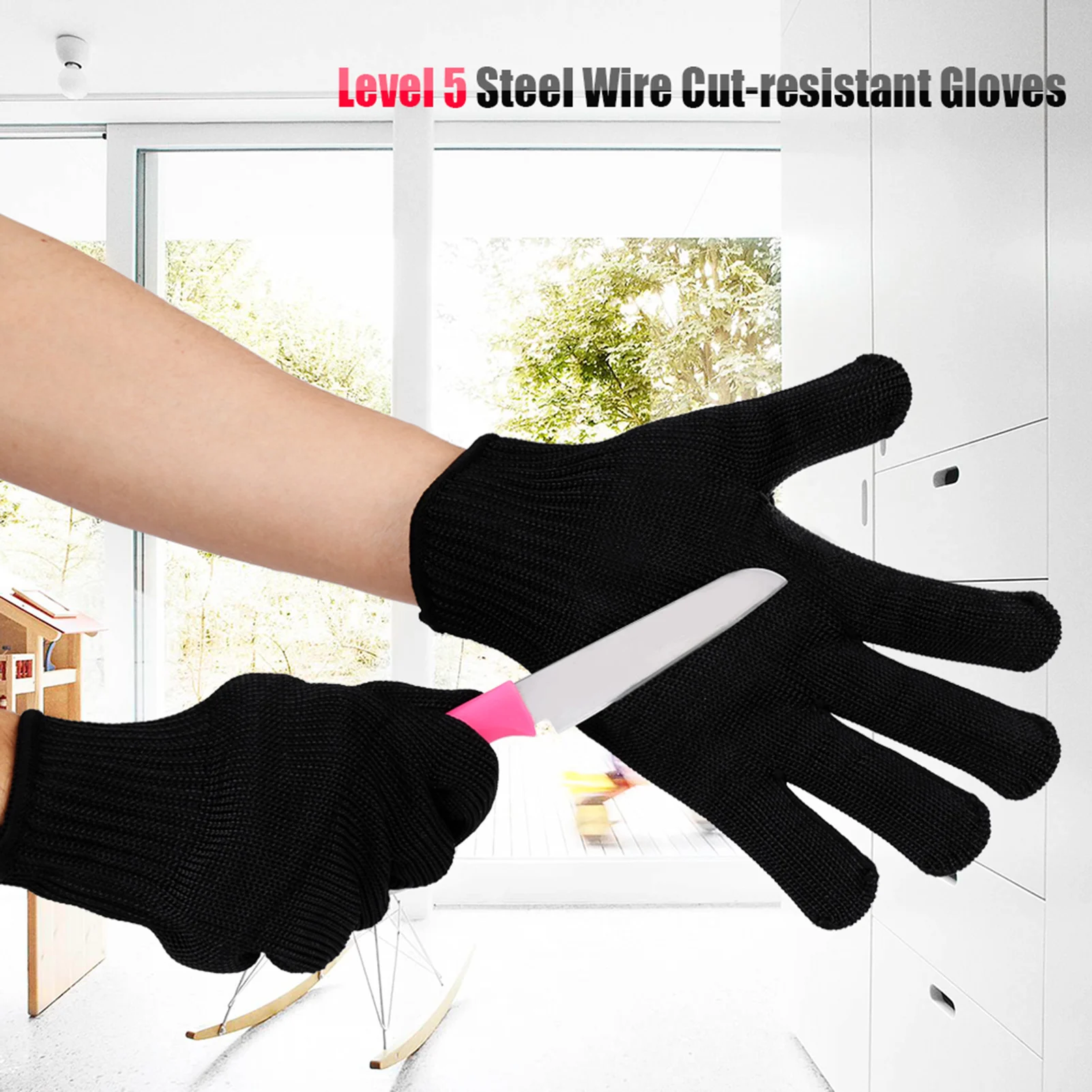 ZK30 1 Pair Stainless Steel Mesh Cut Resistant Glove Safety Work Butcher Protection Tool security-protection guanti work