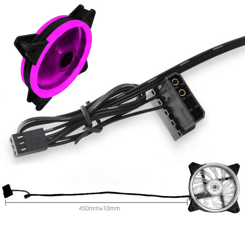 Casing kipas pendingin udara, casing tugas berat, pendingin udara PC, kipas Desktop, casing pendingin komputer senyap dengan lampu untuk casing PC, Host Game