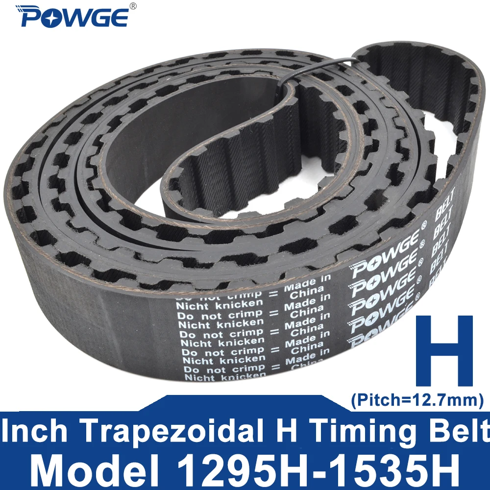 

POWGE H Timing belt 1295H to 1535H Belt Width 10-50mm 1290 1295 1300 1320 1325 1330 1335 1340 1345 1350 1355 1360 1370 1375 1380