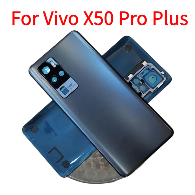 Back Battery Cover Housing Shell For Vivo X50 Pro Plus  Rear Case Phone Lid with Adhesive Replacement