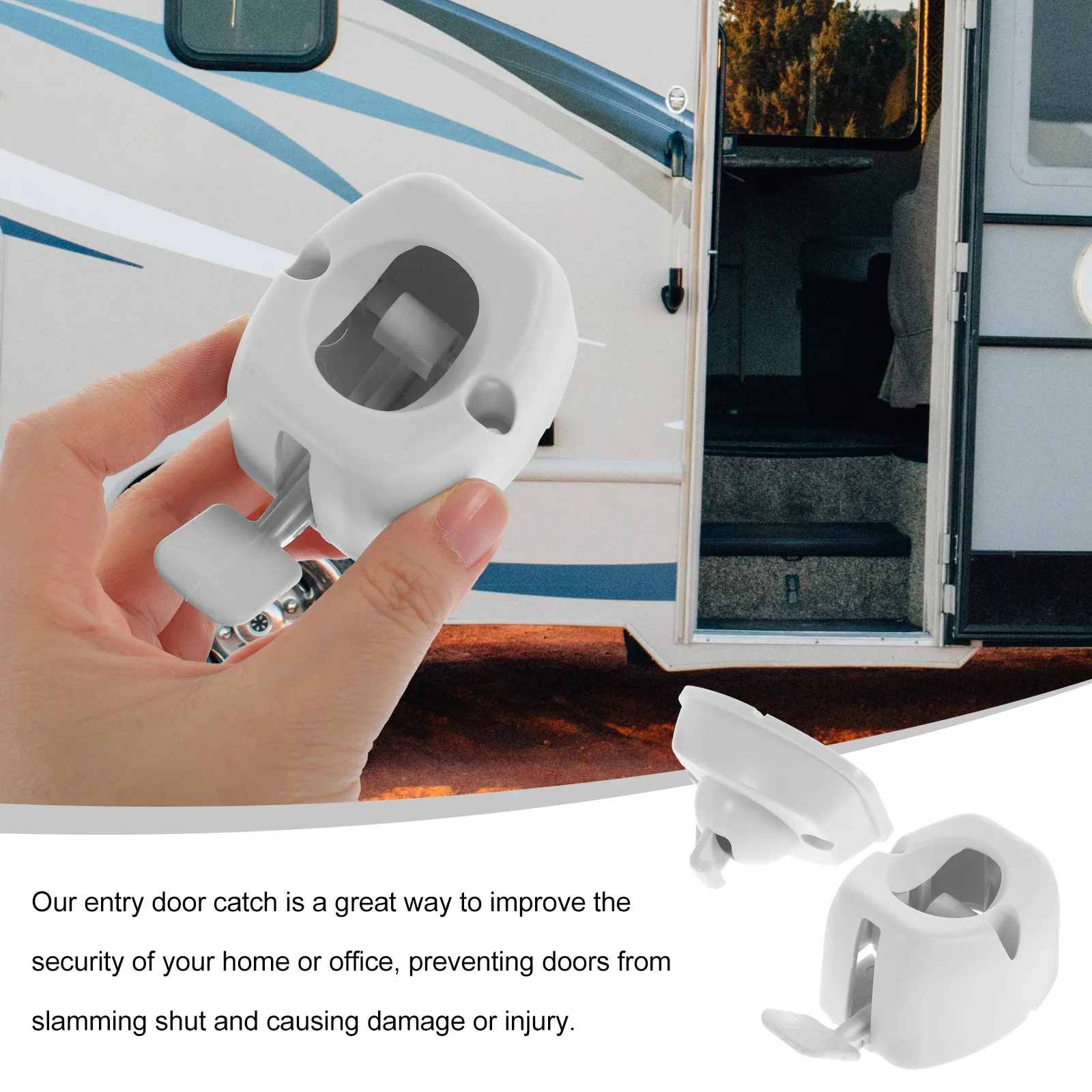 

Защелка-фиксатор для двери, оцинкованная, нейлоновая, черная, предотвращает смыкание двери, универсальная совместимость