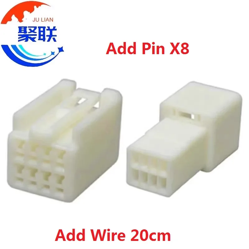 1Set 8Pin 7283-5784 6520-1960 90980-12113 4F5870-0000 Cable Plug Car Wire Socket with Pin Wires