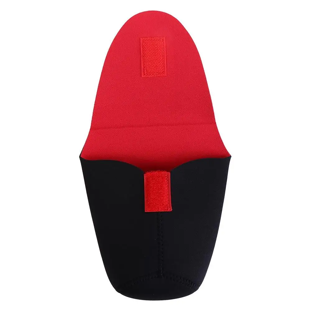 Neopren-Kameraobjektivtasche Weiche, Verstärkte DSLR-Kameraobjektivtasche S/M/L/XL/XXL Rot/Schwarz Neopren-Kameraobjektivhülle