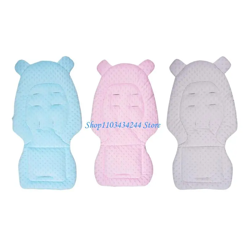 

G2TC Reversible Baby Strollers Mat Cotton Dotted Backing Fabric Universal Pad