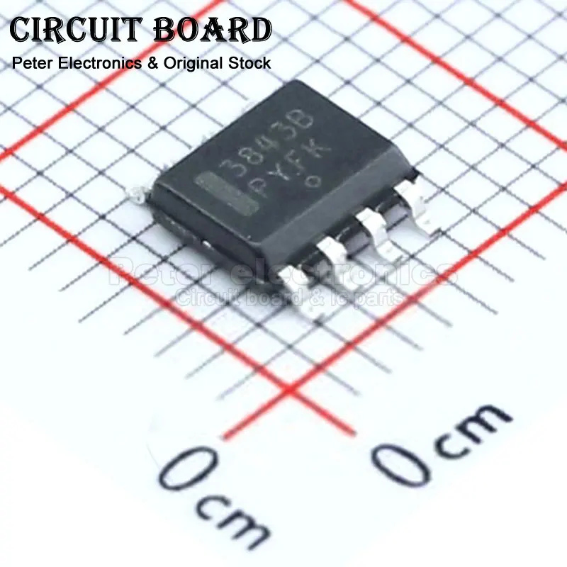 5piece UC3843BD1R2G SOIC-8 3843B PYFK AC-DC Controllers Regulators New and Available