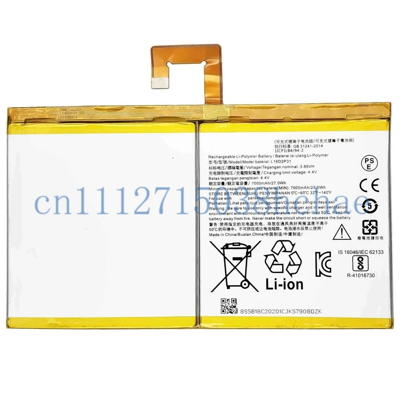 Replacement Battery For Lenovo TAB 4 Plus TB-X304L 304F L16D2P31 Tablet Internal