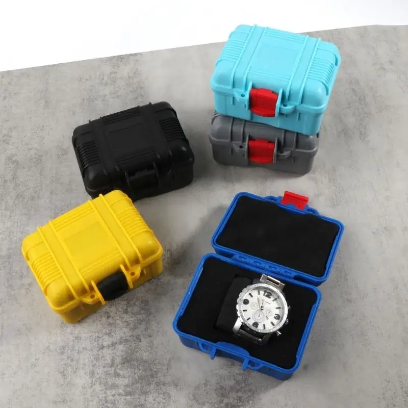 203C 1 Slot Impact-Resistant Watch Box Waterproof Watch Plastic Watch Storage Box ABS Material for Travel Watch