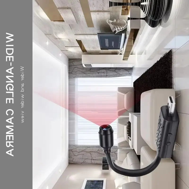4K USB Surveillance WiFi Cameras Mini Flexible Lens Cable Motion Detection Video Recorder Security Monitoring Camcorder