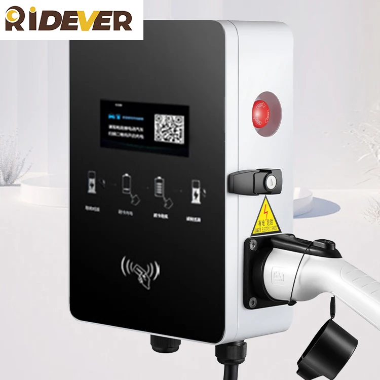 Ridever Commercial Ev Charger Ev Car Charger Station Fast Electric Car Ev Charger Charging Station