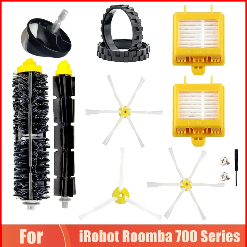 Roller Side Brush Hepa Filter Parts For iRobot Roomba 700 Series 760 770 772 776 780 782 786 790 Vacuum Cleaner Accessories