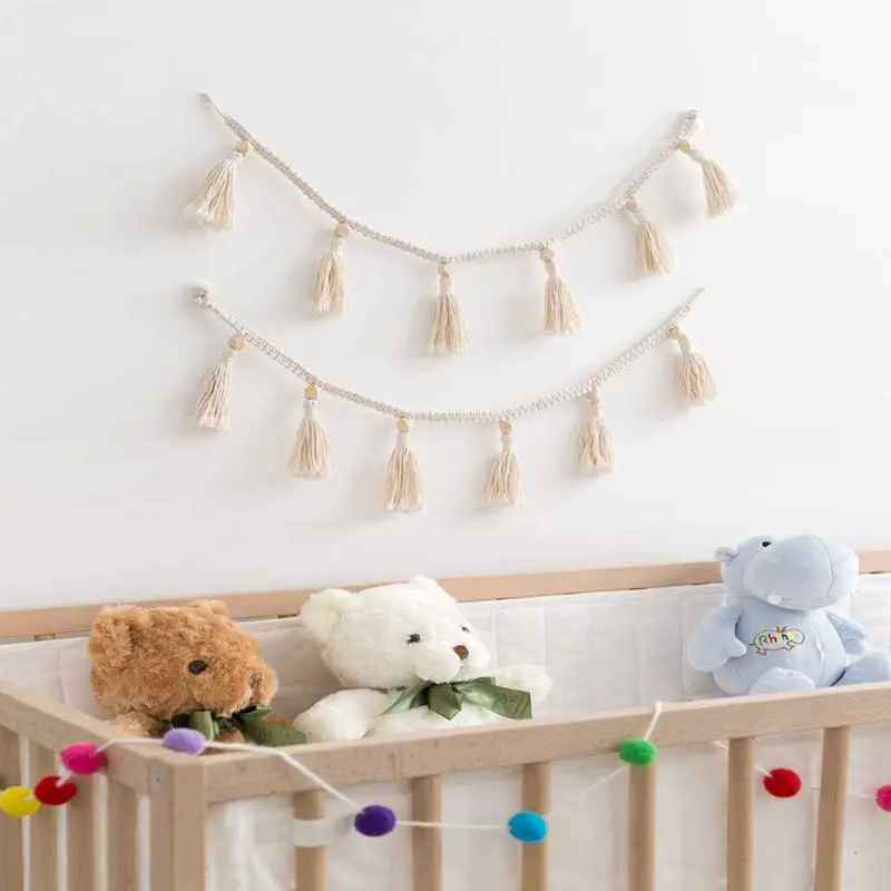 Kids Bedroom Wedding Christmas Macrame Ornaments Home Decoration Tassel