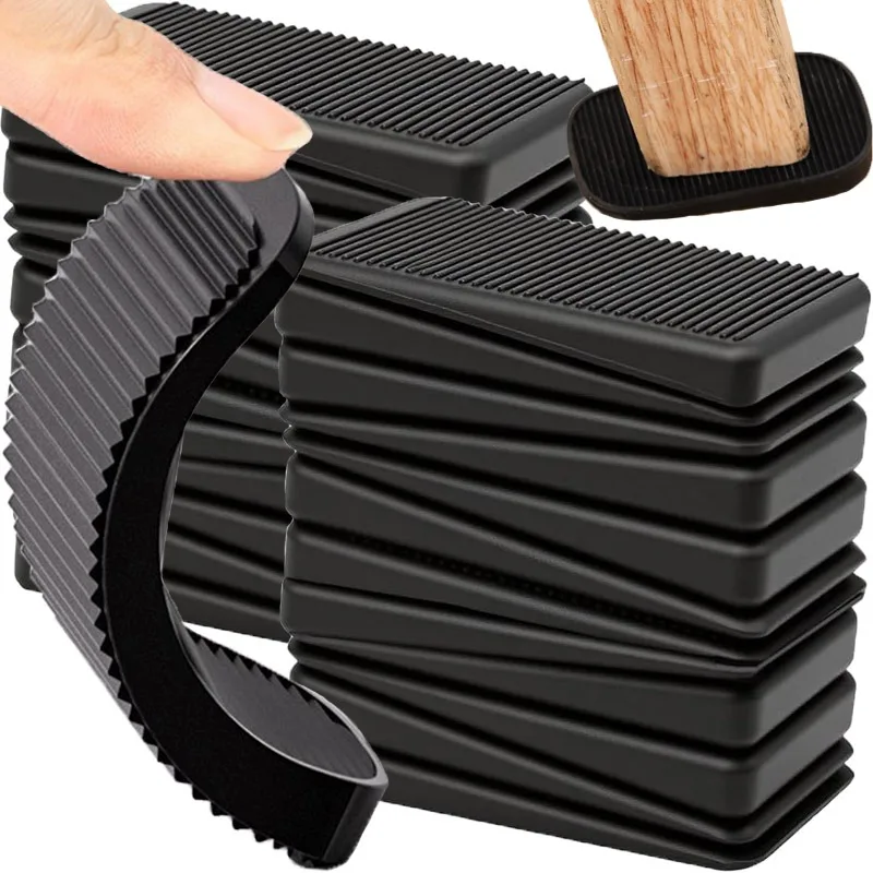 4/40pcs Flexible Furniture Levelers Multi-Purpose Flexible Furniture Mute Feet Pads Scratch for Leveling Table Chair Leg Stable