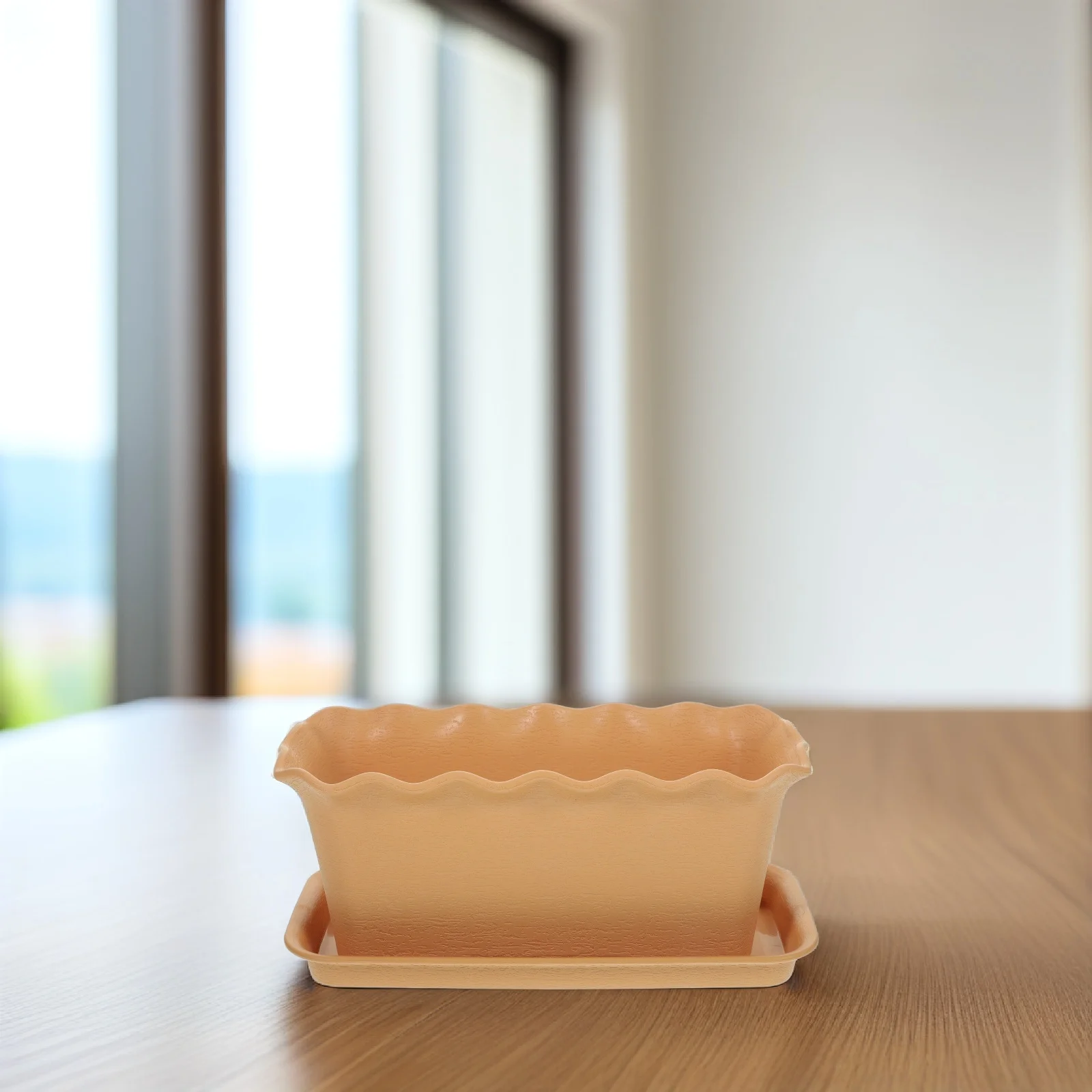 

1 set 1 Set Of Rectangular Flower Pots Plastic Planting Container With Drainage Holes For Succulents Vegetables Use