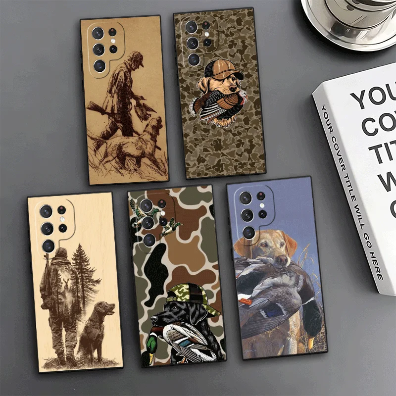 Hunter Dog Hunting Phone Case For Samsung Galaxy S24 S25 S26 Ultra S23 Plus S22 S21 FE S20 + Edge Pattern Customized Cover