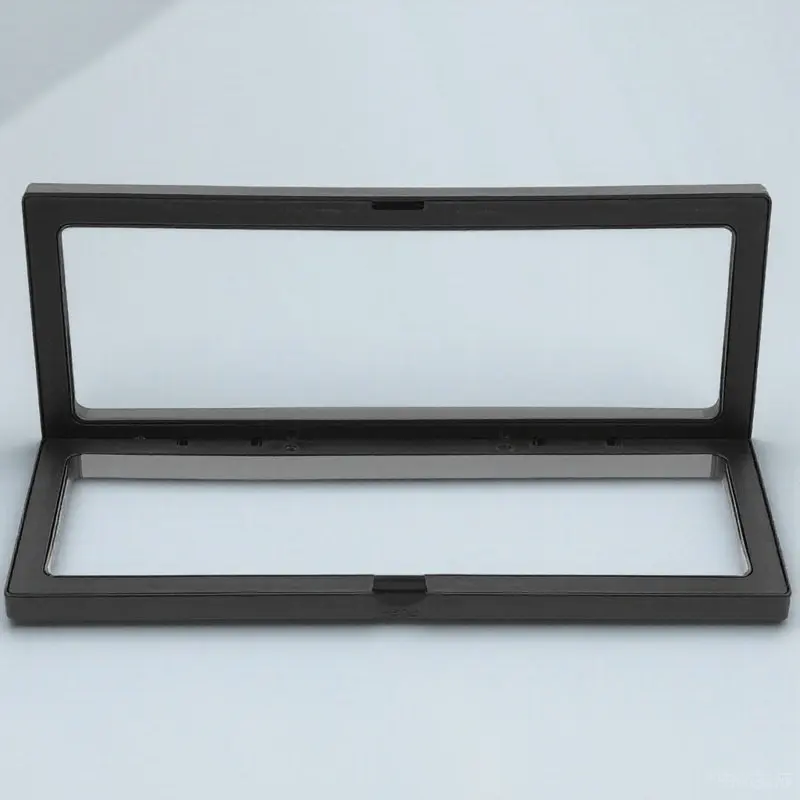 3D Floating Jewelry Display Frame Show Case Black 23x9cm Shadow Box for Coins Medals Pendants Bracelets Jewelry Display Box