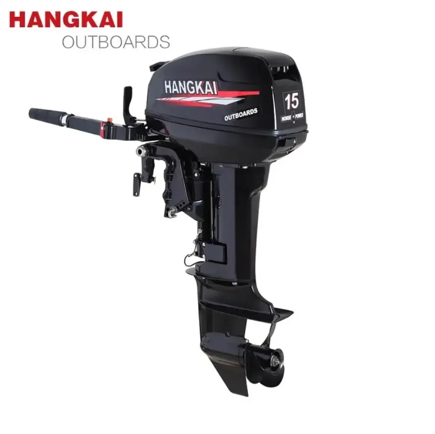 Short Shaft 2 Stroke 15HP Outboard Motor Stand Gasonline Engine Outboard Fishing Boat For Sale