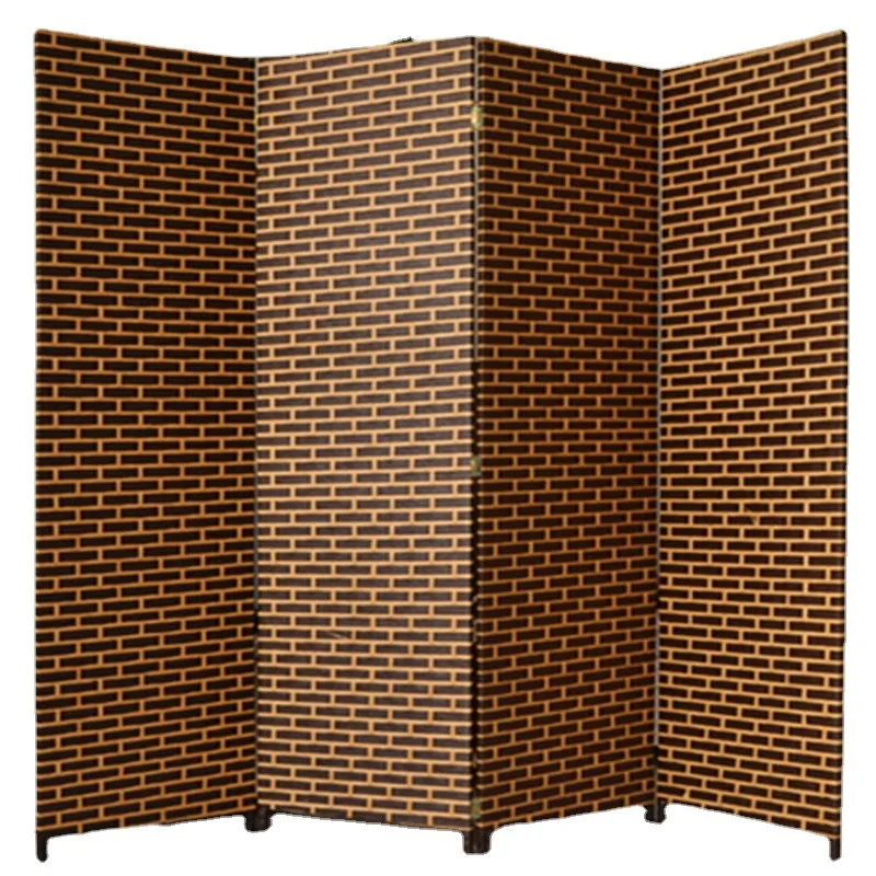 For Double-sided Screen Partition 180 * 45 * 2 Paper Rope Hand-woven Double-sided Partition Screen