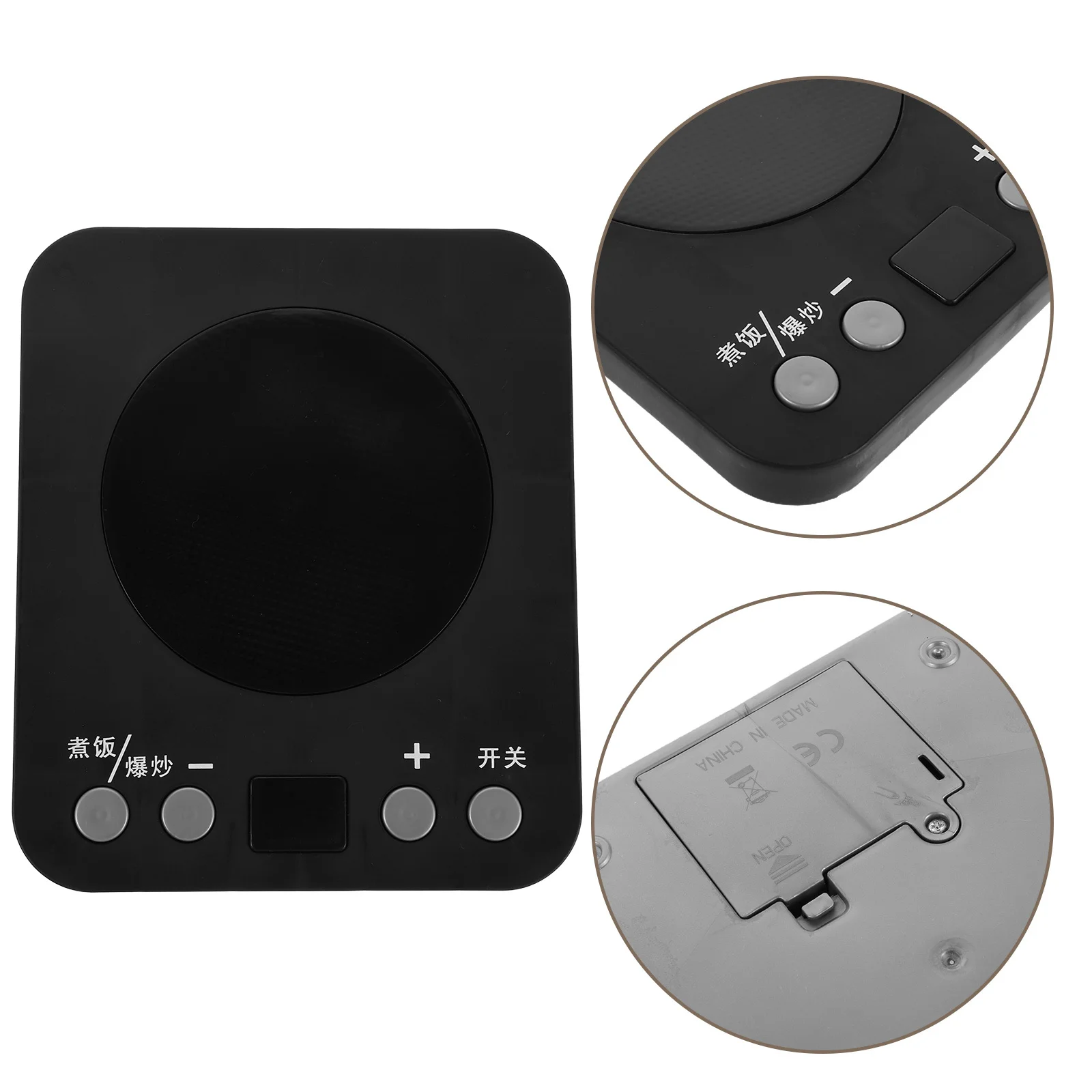 

Mini Kitchen Playset for Kids Simulated Induction Cooker with Pretend Cooking Accessories Role Play Stove for Creative